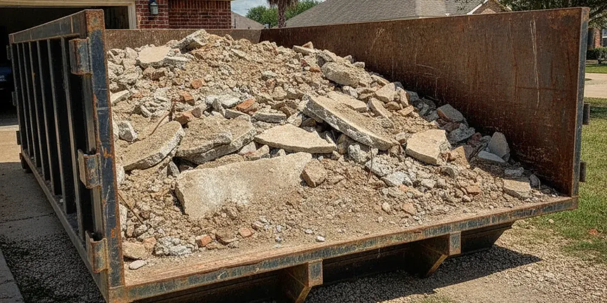 Concrete & Dirt Dumpster in Schertz TX