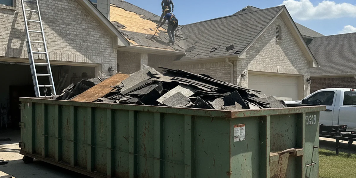 Roofing Dumpster Rental in Schertz TX